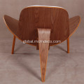 Wood Lounge Chair Hans Wegner CH07 Wood Shell Lounge Chair Manufactory